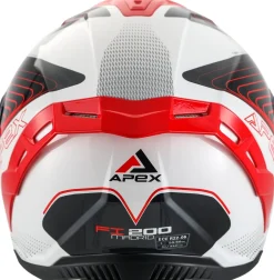 APEX Hjälm FI200 Madrid vit/röd