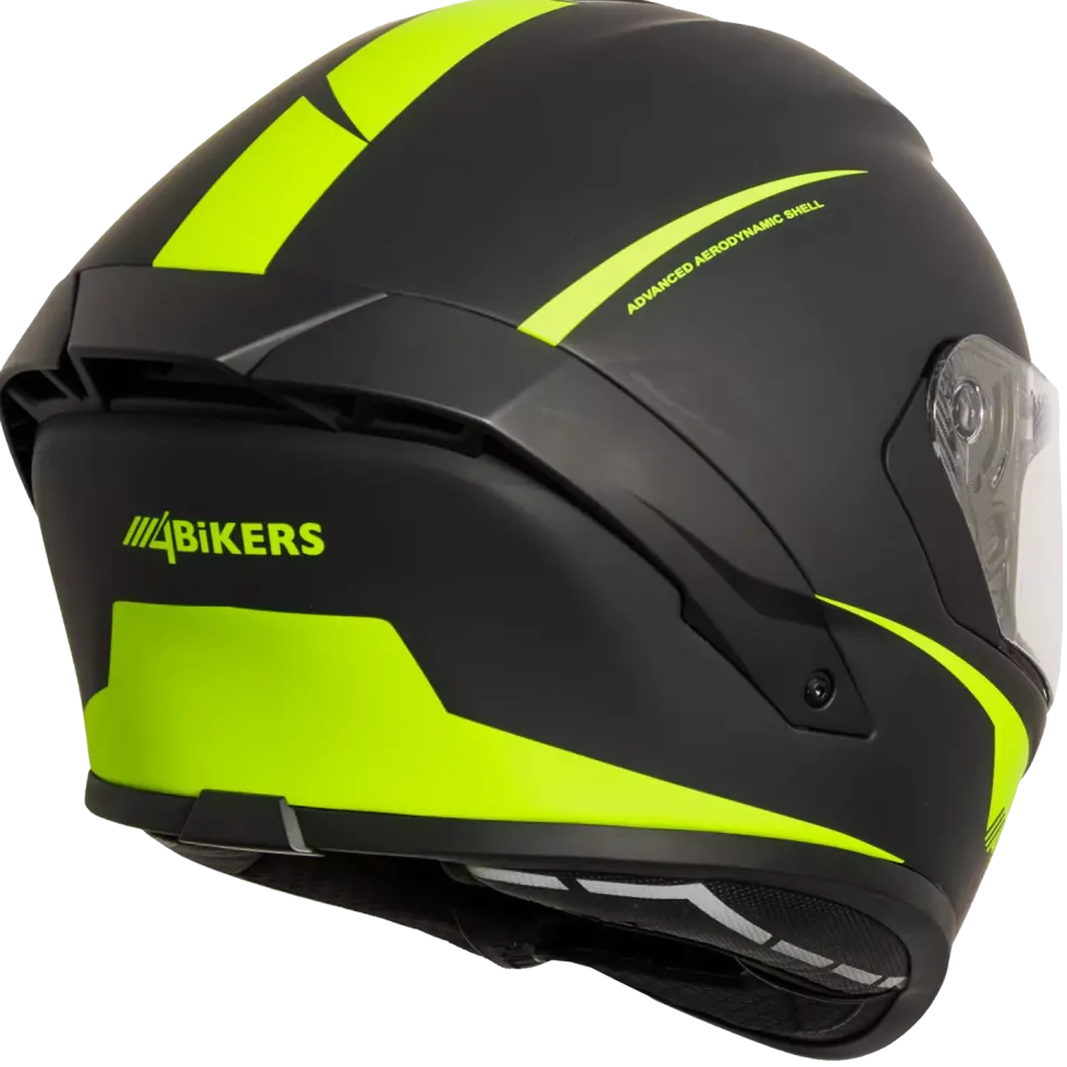 4Bikers Fibertech Matt Black Fluo