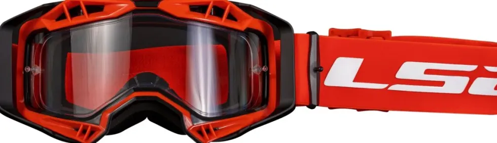 Goggle Ls2 Aura Enduro Series Klar Lins Röd