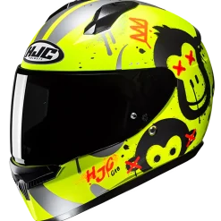 HJC C10 Geti MC3HSF Fluo Gul