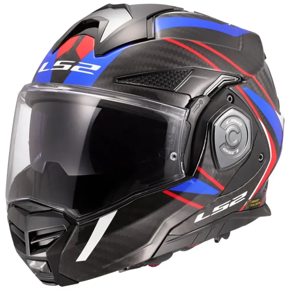 Hjälm Ls2 Ff901 Advant X Carbon Future Vit/Blå