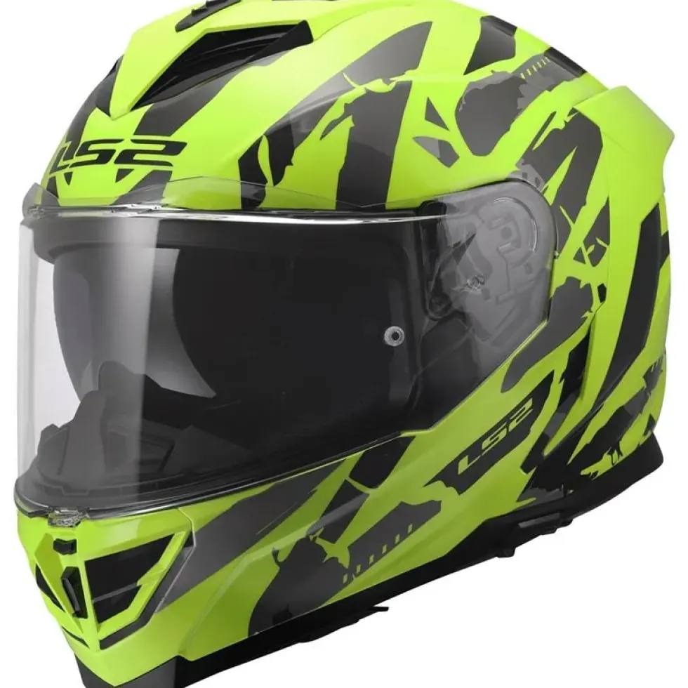 Hjälm Ls2 Ff818 Storm Iii Kaos H V Gul