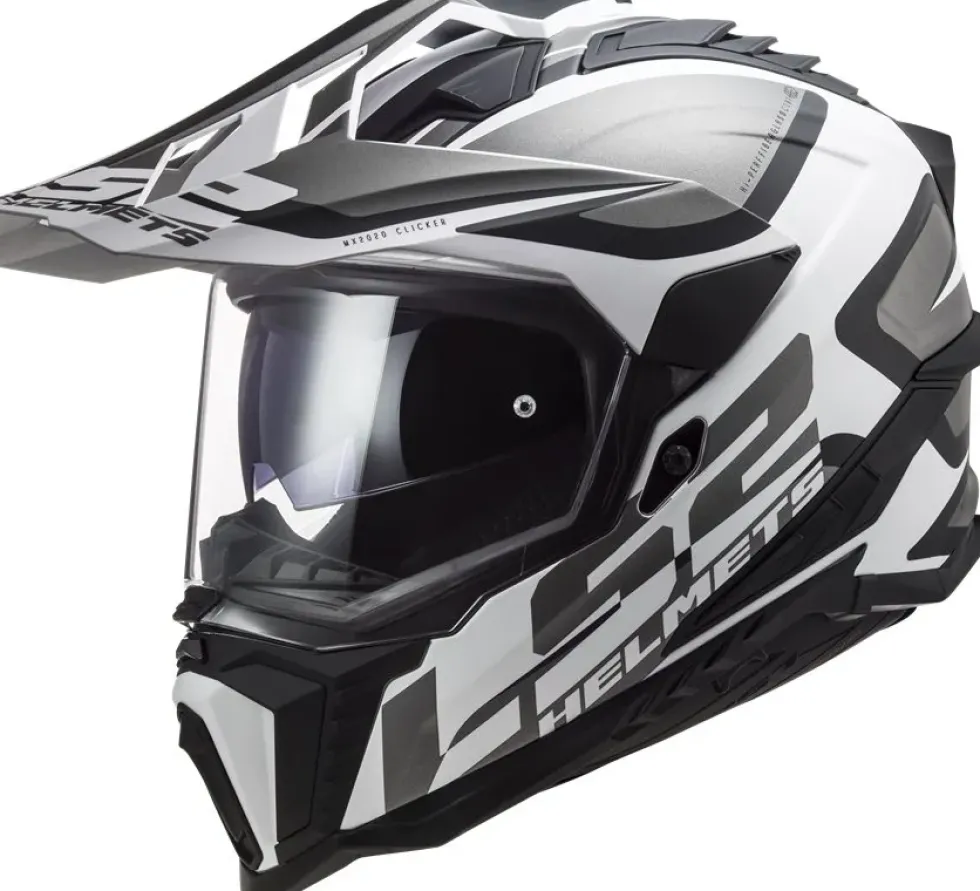 Hjälm Ls2 Mx701 Explorer Alter Matt Svart/Vit