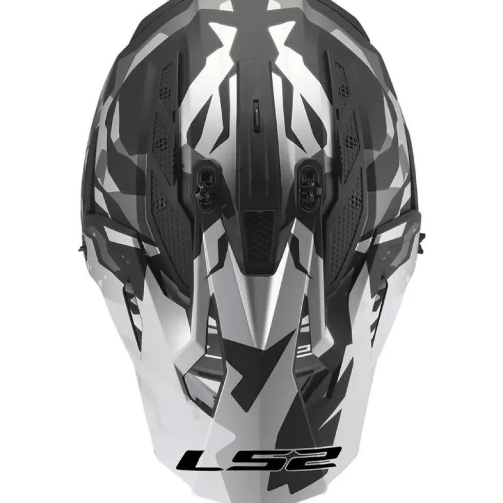 Hjälm Ls2 Mx708 Fast Ii Grotesk Svart/Grå