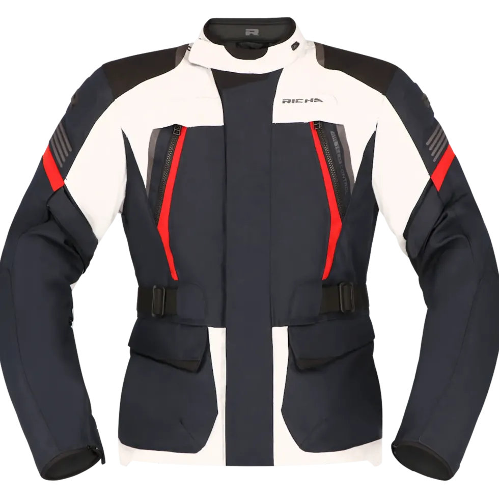 Richa Phantom 3 Jacket Navy/Light Grey/Red