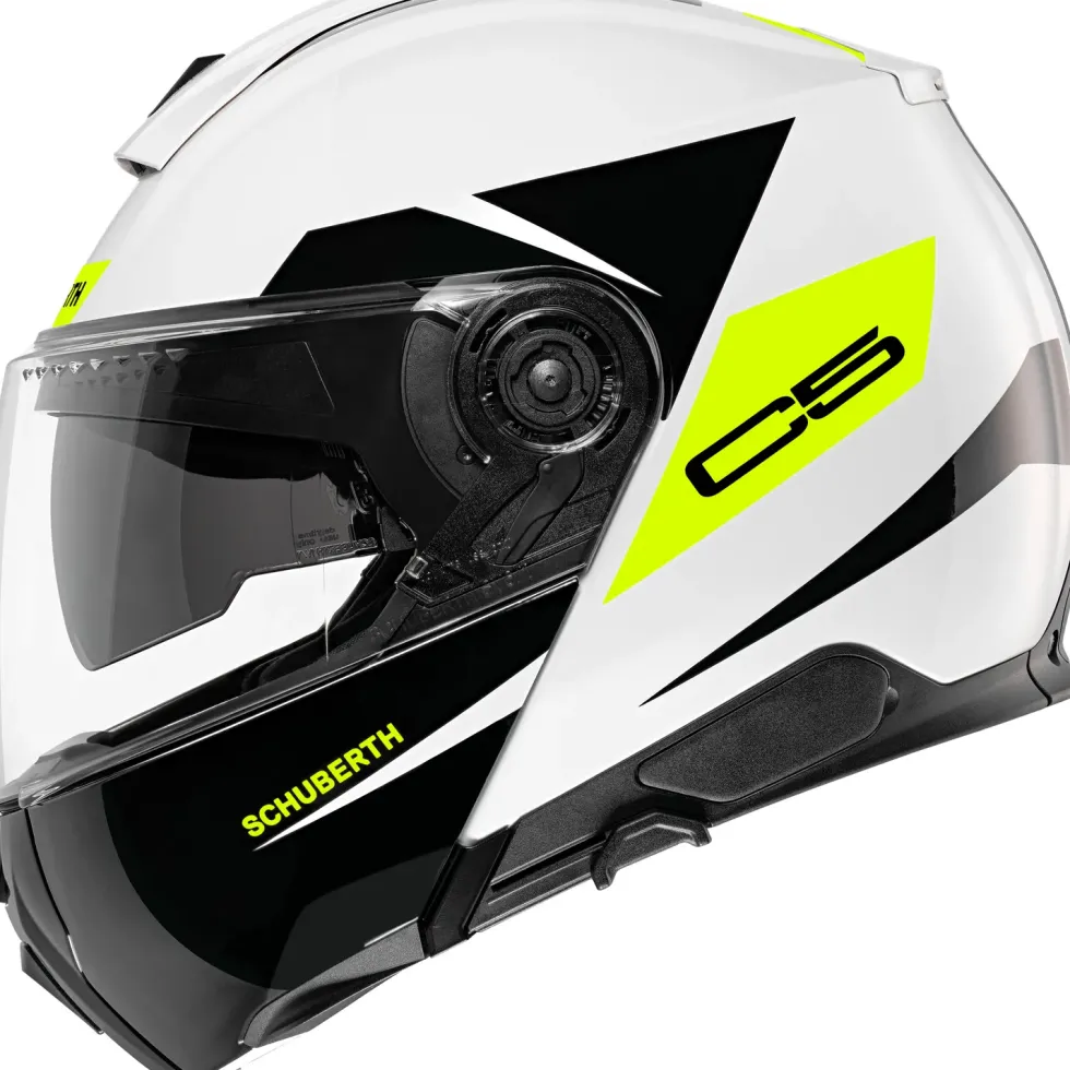 Schuberth Hjälm C5 Eclipse Gul/Vit