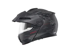 Schuberth Hjälm E2 Atlas mattsvart/röd